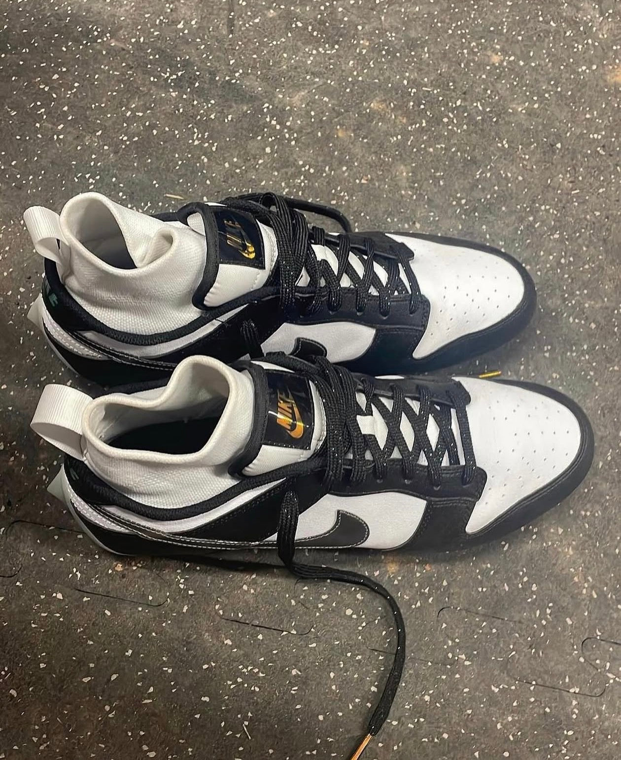 Nike Vapor Edge Dunk “Panda” football cleats